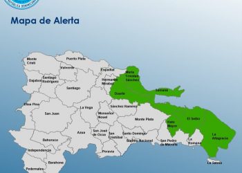 COE coloca 6 provincias en alerta verde por incidencia de onda tropical y vaguada