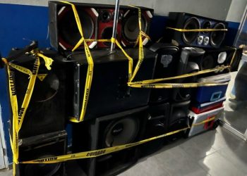 Policía ocupa equipos de sonidos por contaminación sonora San Pedro de Macorís