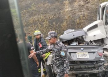 Se registra accidente de tránsito múltiple en autovía del Coral