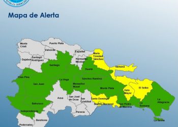 COE mantiene 6 provincias en alerta amarilla y 13 en verde por lluvias