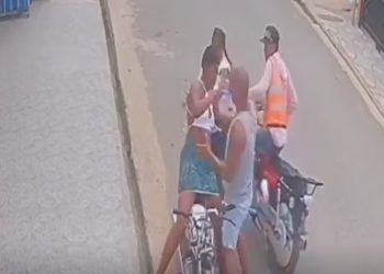 Apresan hombre captado en video agrediendo a su expareja en plena vía pública en Navarrete