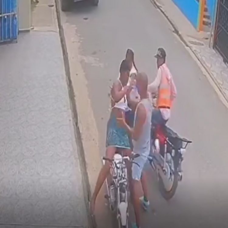 Apresan hombre captado en video agrediendo a su expareja en plena vía pública en Navarrete