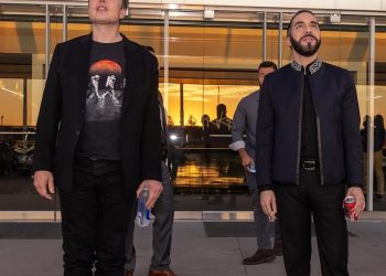 Nayib Bukele se reúne con Elon Musk en Estados Unidos