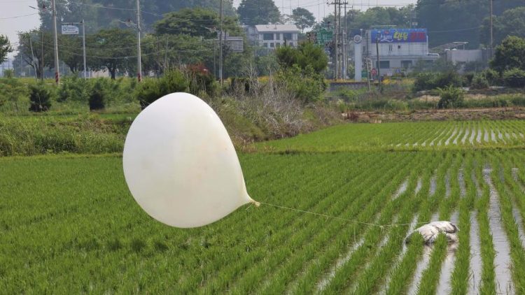 Corea del Norte envía nuevamente globos con desechos a Corea del Sur