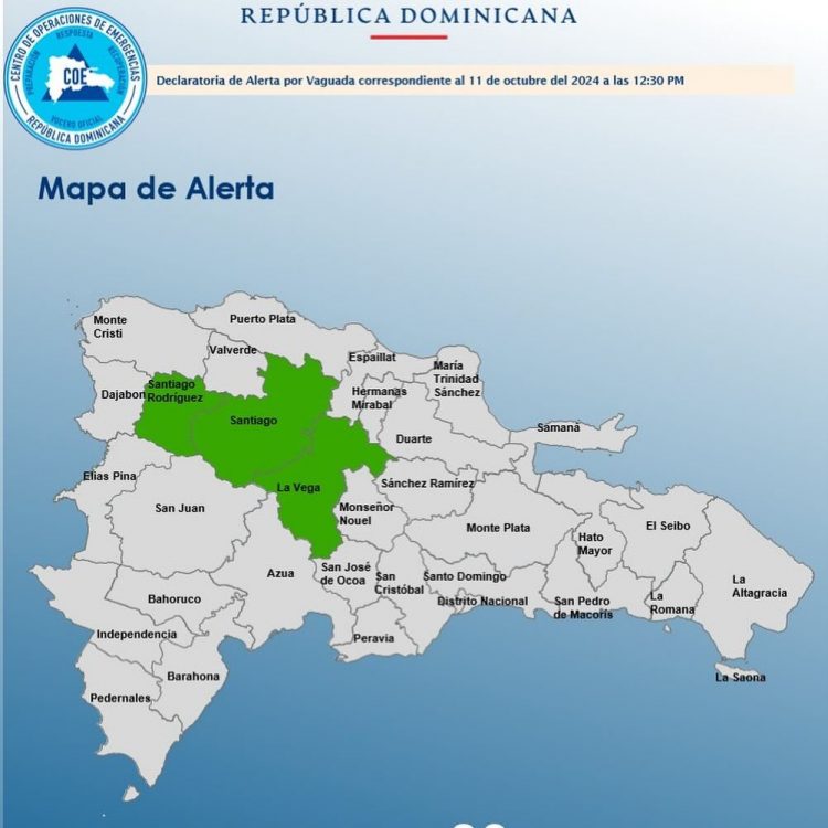 COE emite alerta verde para tres provincias por lluvias