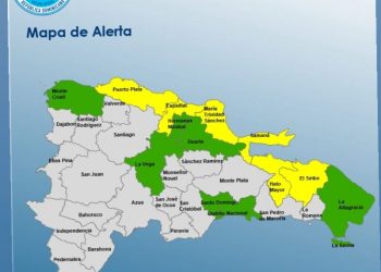 COE mantiene seis provincias en alerta amarilla y siete en verde por lluvias