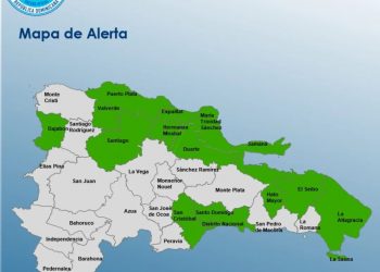 COE disminuye a 15 el número de provincias en alerta por lluvias