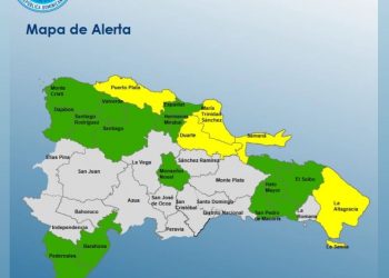 COE mantiene 5 provincias en alerta amarilla y 13 en verde por lluvias