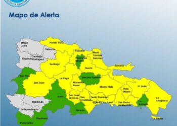 COE mantiene 18 provincias en alerta amarilla y 8 en verde por lluvias
