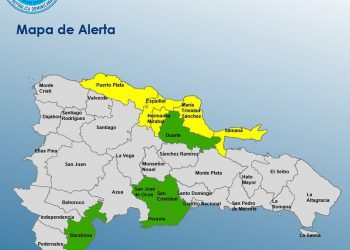 COE mantiene cinco provincias en alerta amarilla y cinco en verde