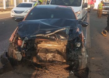 Cuatro personas resultan heridas en accidente de tránsito múltiple en Bonao