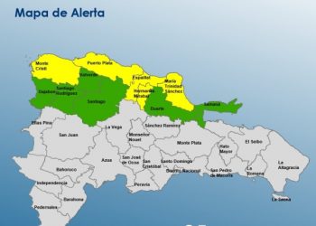COE coloca 11 provincias en alerta por la incidencia de un sistema frontal