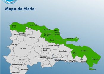 COE coloca a diez provincias en alerta verde por lluvias