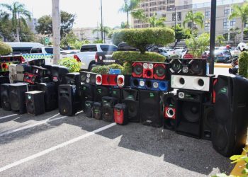 Incautan 206 bocinas por contaminación sónica y las entregan al Ministerio Público