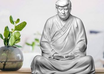 Estatuas de Donald Trump al estilo Buda causan furor en China