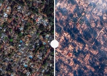 Imágenes revelan la magnitud de los devastadores incendios en Los Ángeles
