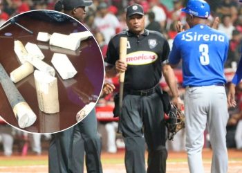 Bate de Gustavo Núñez sale limpio tras revisión de la Lidom