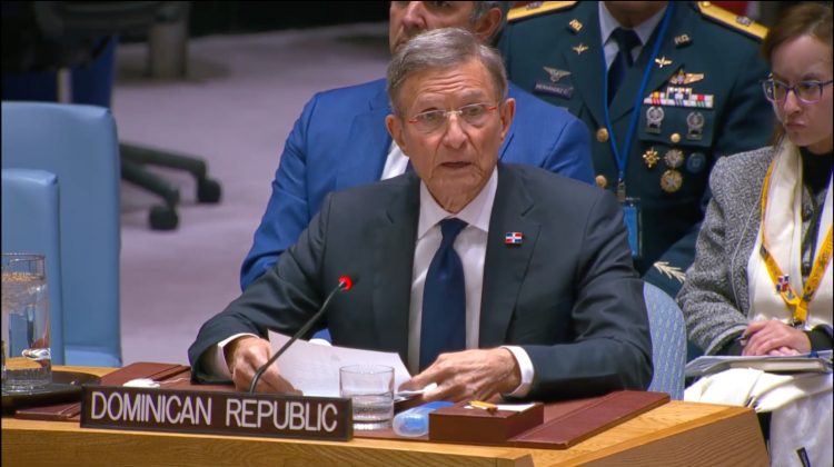 Canciller dominicano propone ante la ONU fortalecer la misión de seguridad en Haití
