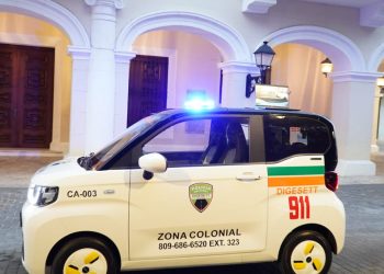 Digesett incorpora vehículo eléctrico para la seguridad vial en la Zona Colonial