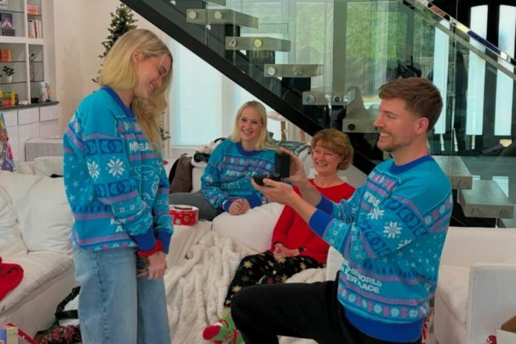 MrBeast inicia el 2025 comprometiéndose con Thea Booysen