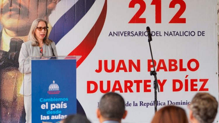 Educación celebra el 212 aniversario de Juan Pablo Duarte