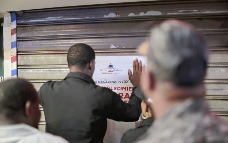 COBA cierra cinco negocios en el Distrito Nacional durante Operación Garantía de Paz