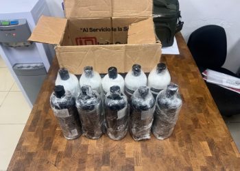 DNCD ocupa diez envases de productos de belleza llenos de cocaína