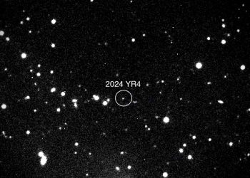 Riesgo de choque del asteroide YR4 con la Tierra sube al 3.1%