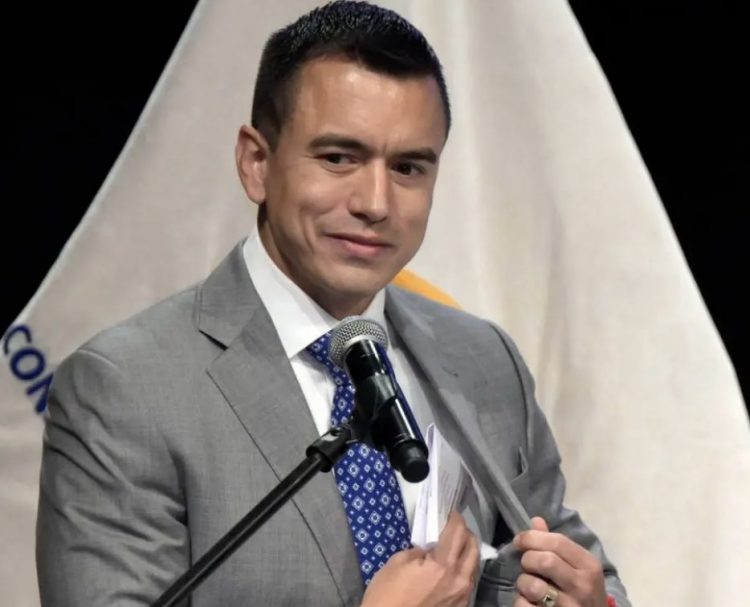 Presidente Noboa denuncia irregularidades en escrutinio de votos