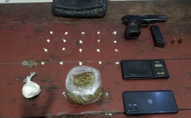 Detienen a hombre con drogas y arma de fuego ilegal