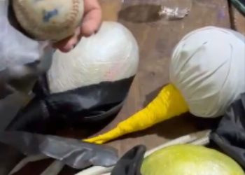 Incautan vejigas llenas de piedras y pelotas de béisbol en el carnaval de Constanza
