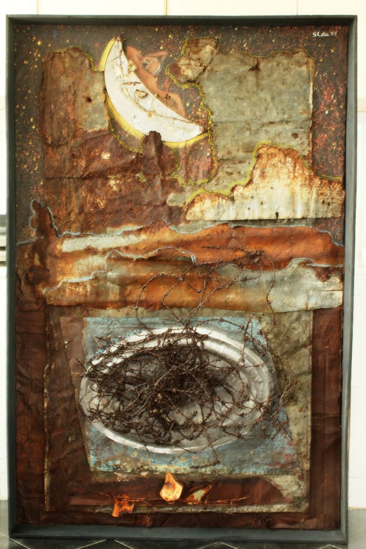 Ministerio de Cultura inspecciona daños en mural de Silvano Lora en SPM