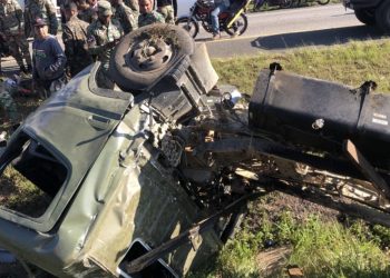 Varios militares fallecen en accidente en la autopista Duarte