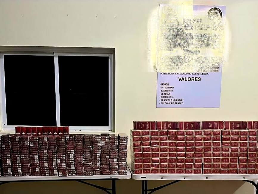 ¡Tremendo cargamento! Ejército ocupa 65 mil cigarrillos en Elías Piña