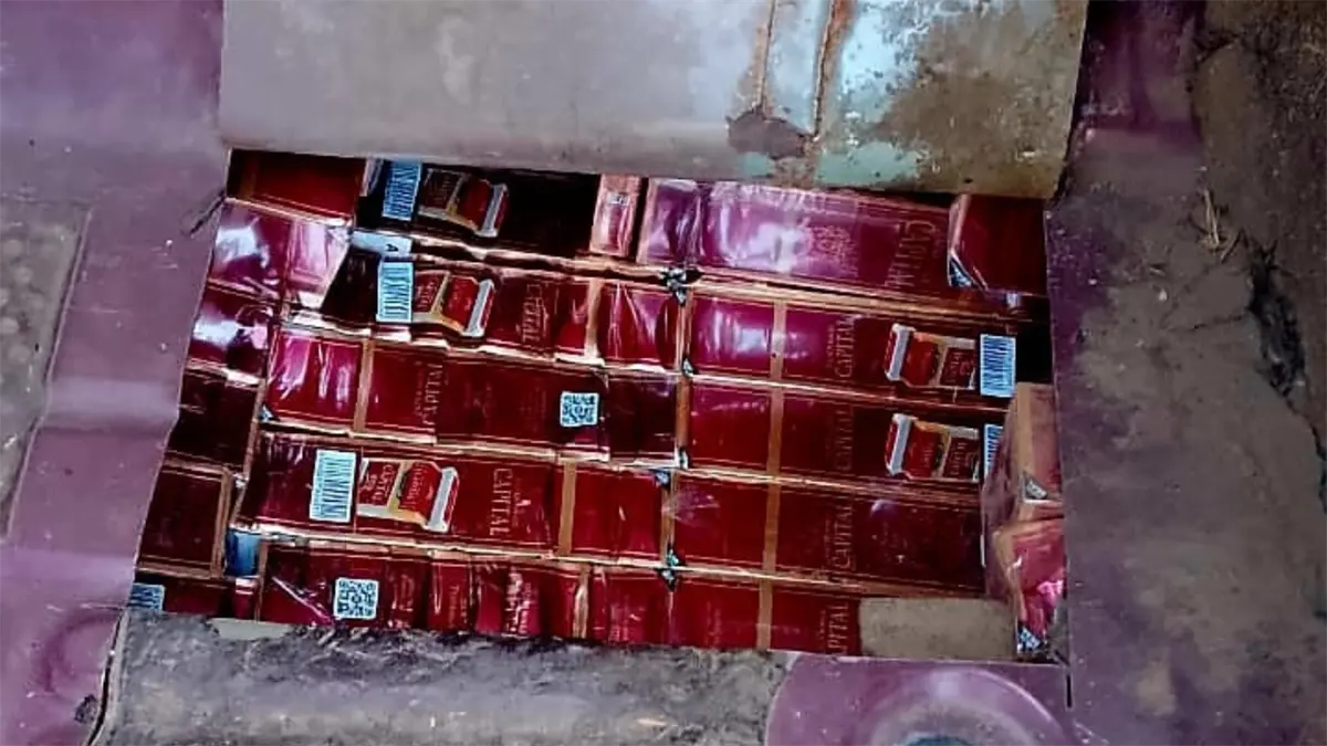 ERD intercepta camioneta con más de 68 mil cigarrillos de contrabando en Montecristi