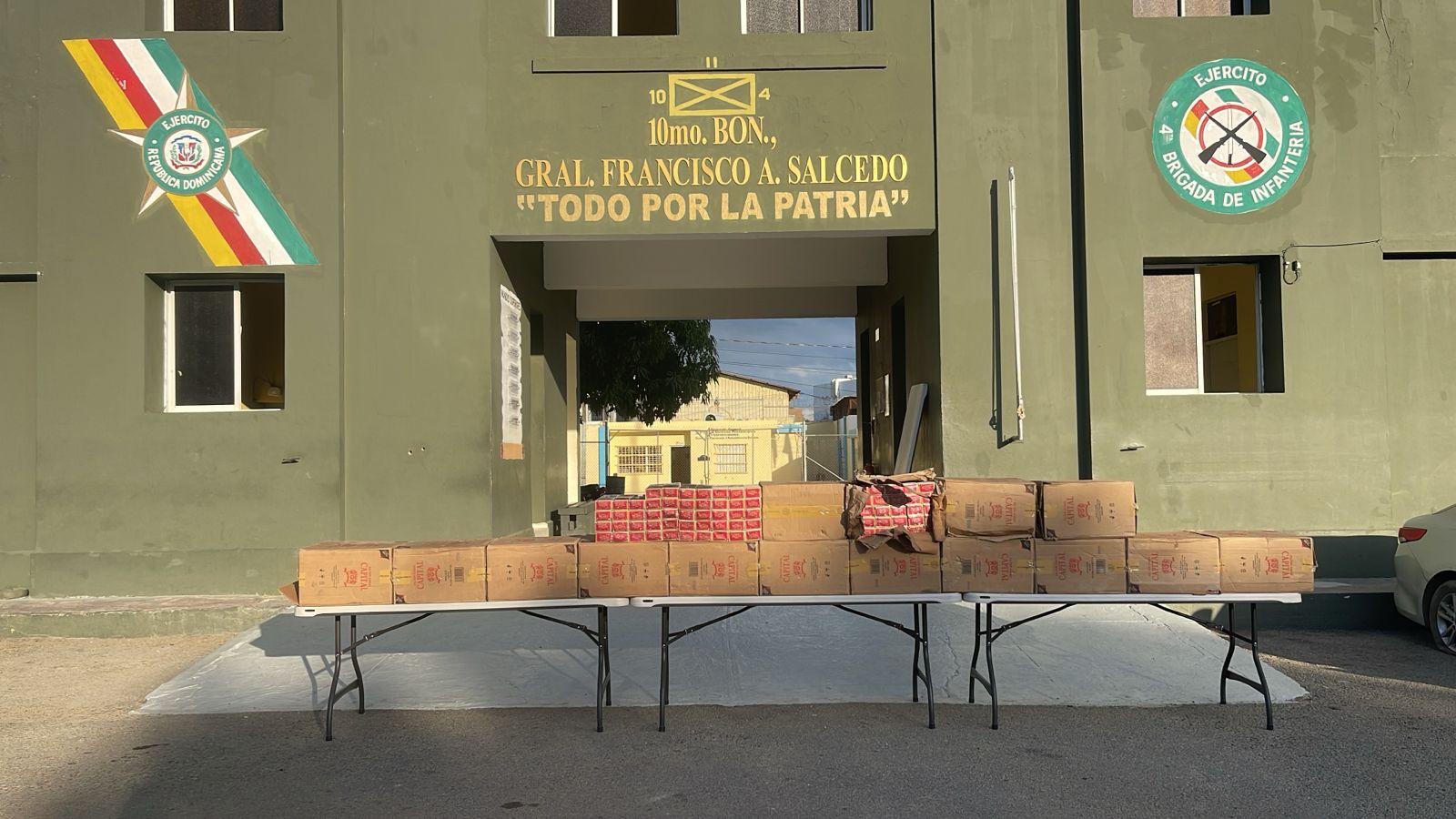 Ejército incauta contrabando de 168 mil cigarrillos en Dajabón