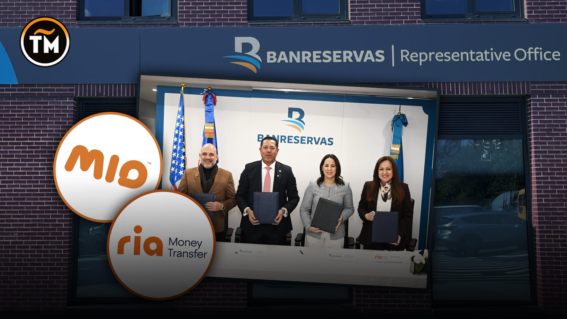 Remesas digitales: Banreservas, MIO y Ria anuncian alianza estratégica