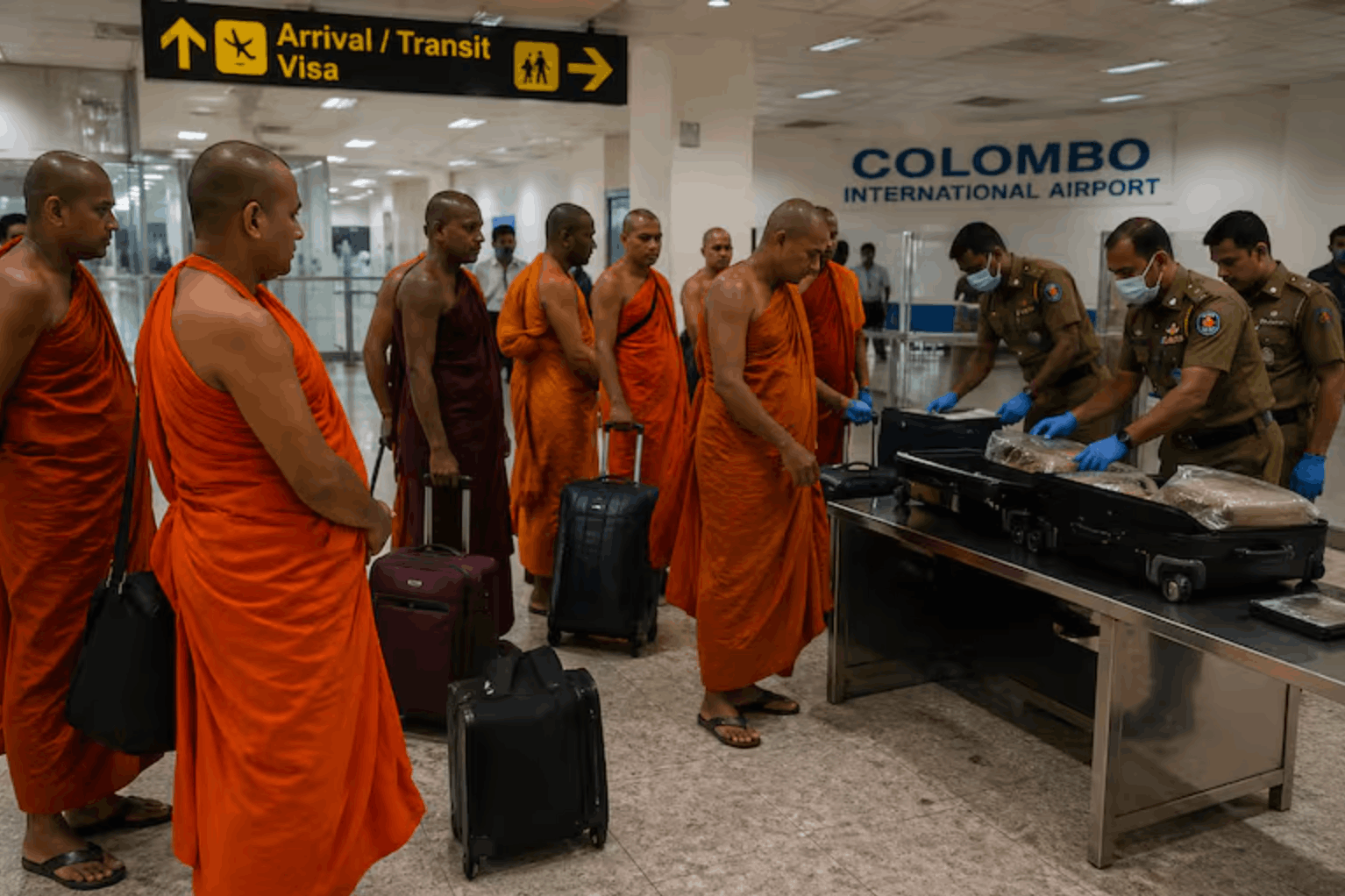 Monjes arrestados: detienen 22 religiosos con 112 kg de presunta droga en Sri Lanka