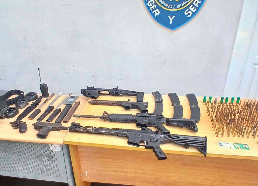 Arsenal incautado: apresan sargento del Ejército con armas de alto calibre en Barahona