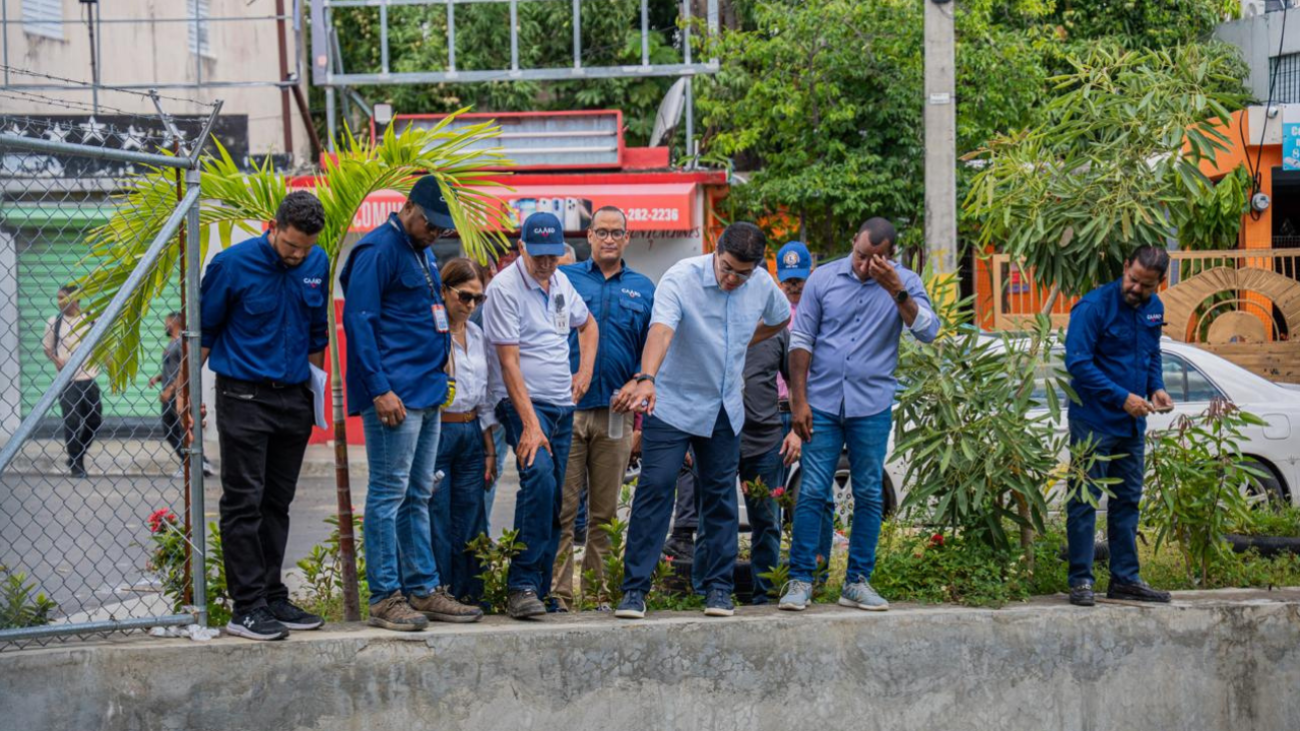 Saneamiento de cañadas: Caasd inspecciona trabajos en el Gran Santo Domingo