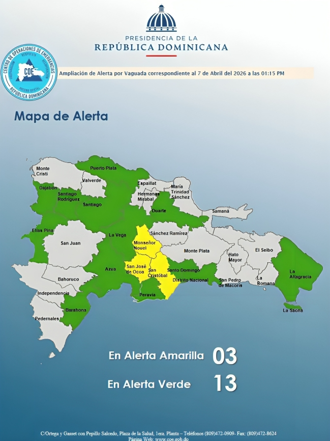 Suspensión de docencia fue dispuesta por el MINERD en provincias bajo alerta por lluvias