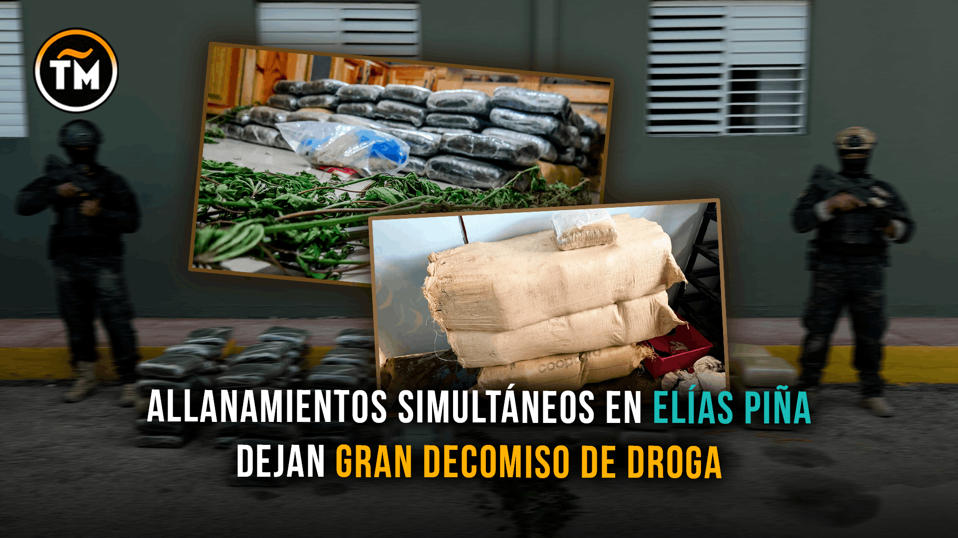 Autoridades incautan más de 600 libras de presunta marihuana en Elías Piña