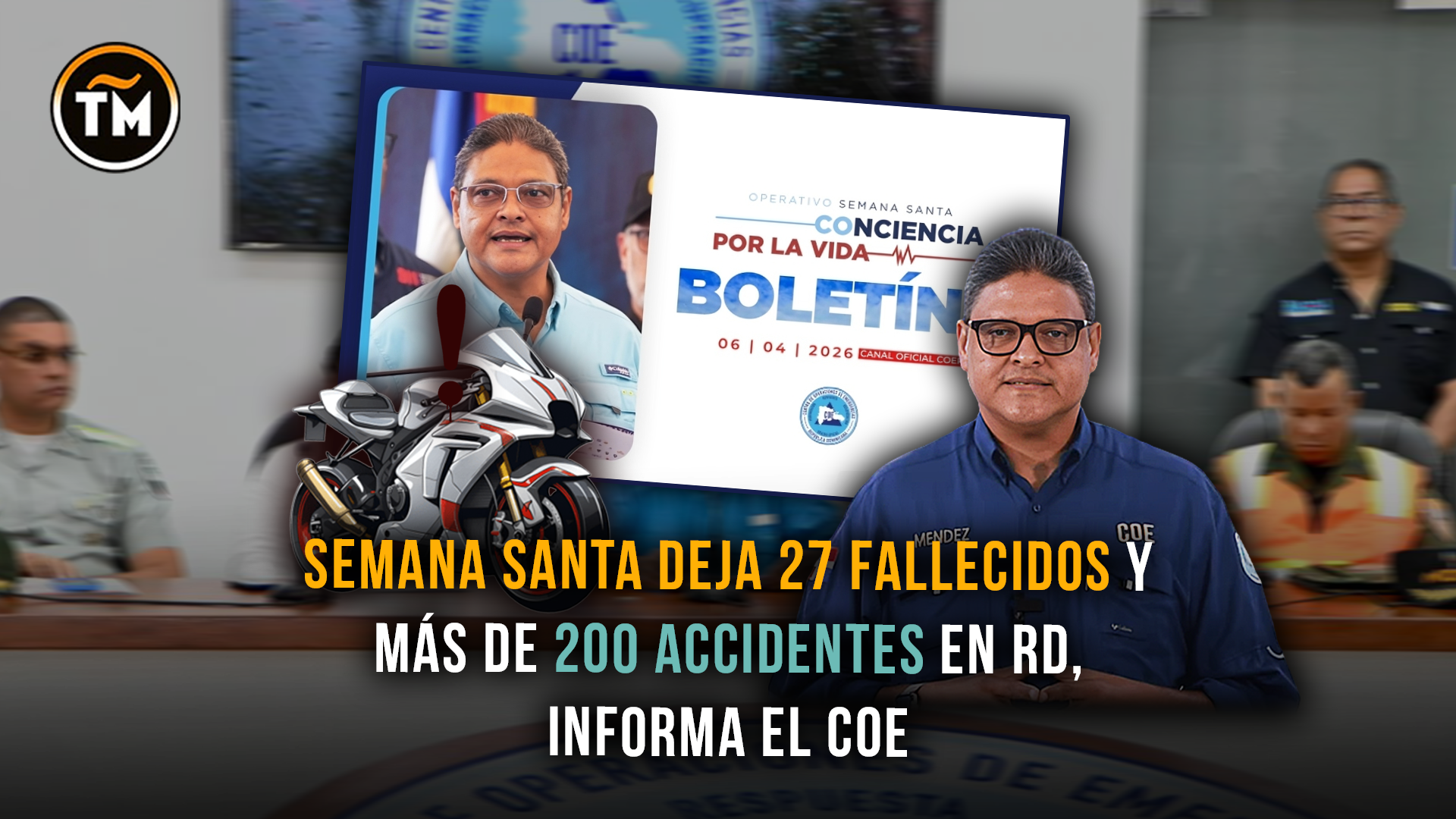 Semana Santa termina con 27 fallecidos y más de 200 accidentes