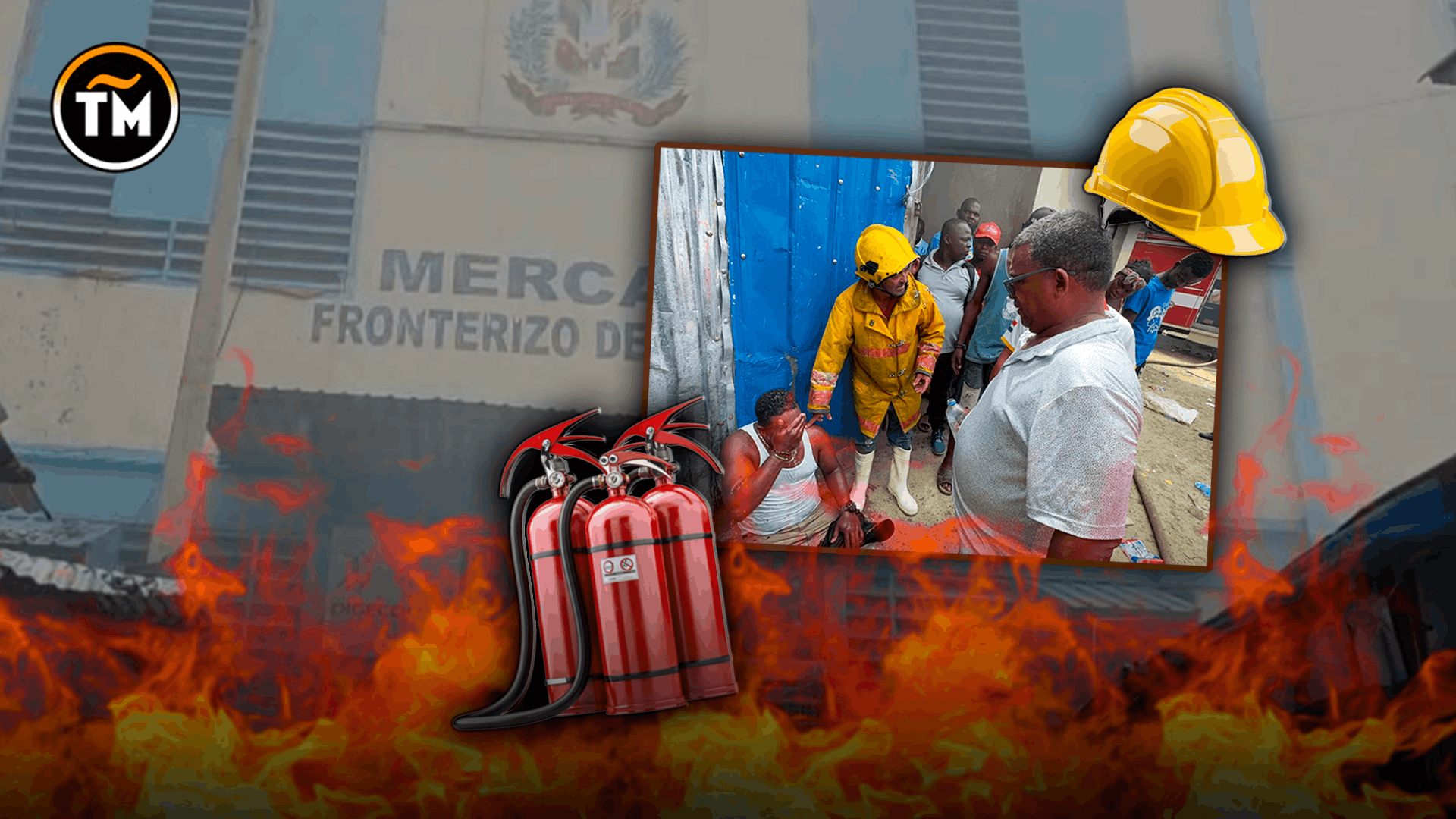 Incendio en Dajabón afecta puesto comercial sin dejar víctimas
