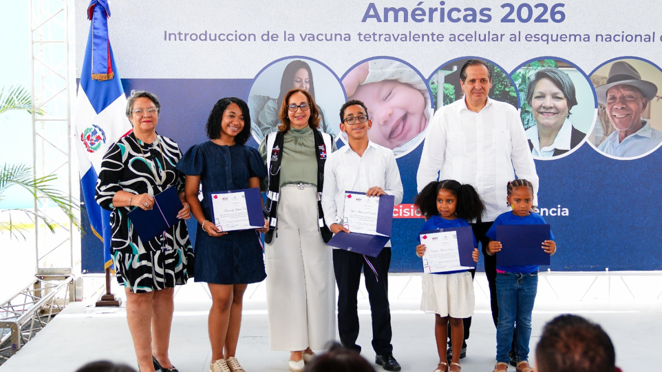 Vacuna tetravalente fortalece esquema infantil en República Dominicana