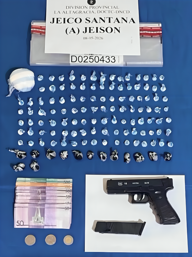 Microtráfico en Higüey deja tres detenidos y más de 5,000 gramos ocupados