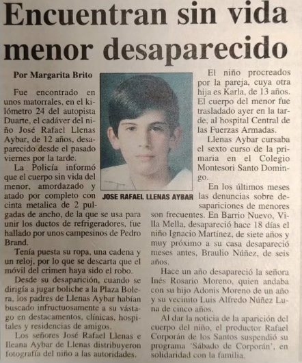 Caso Llenas Aybar: Mario José Redondo Llenas cumple condena y sale en libertad