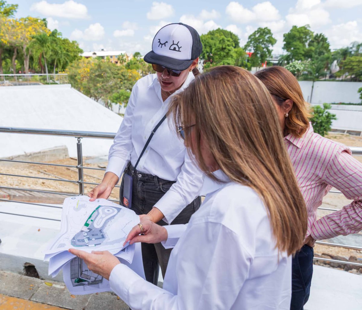 Parque Núñez Cáceres: Carolina supervisa remodelación integral, presenta avance del 35%