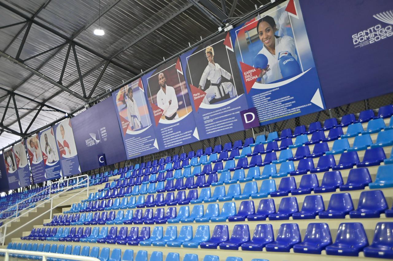 Pabellón de karate listo para Juegos Centroamericanos y del Caribe 2026