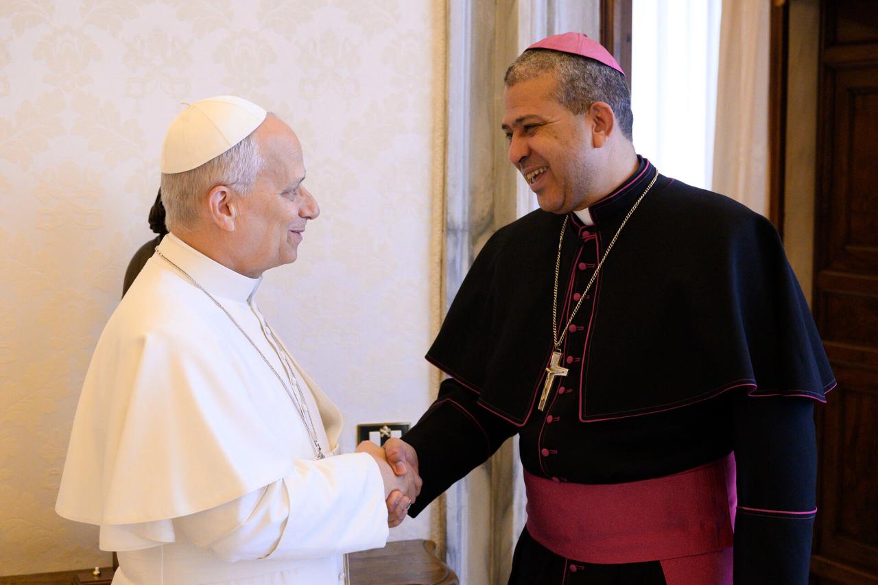 El Papa León XIV recibe en audiencia privada a monseñor Carlos Tomás Morel Diplán en el Vaticano